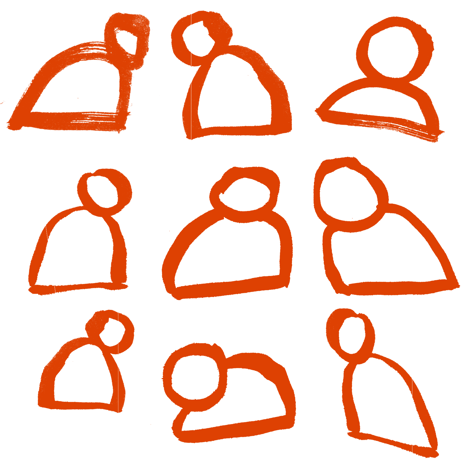 people in a group