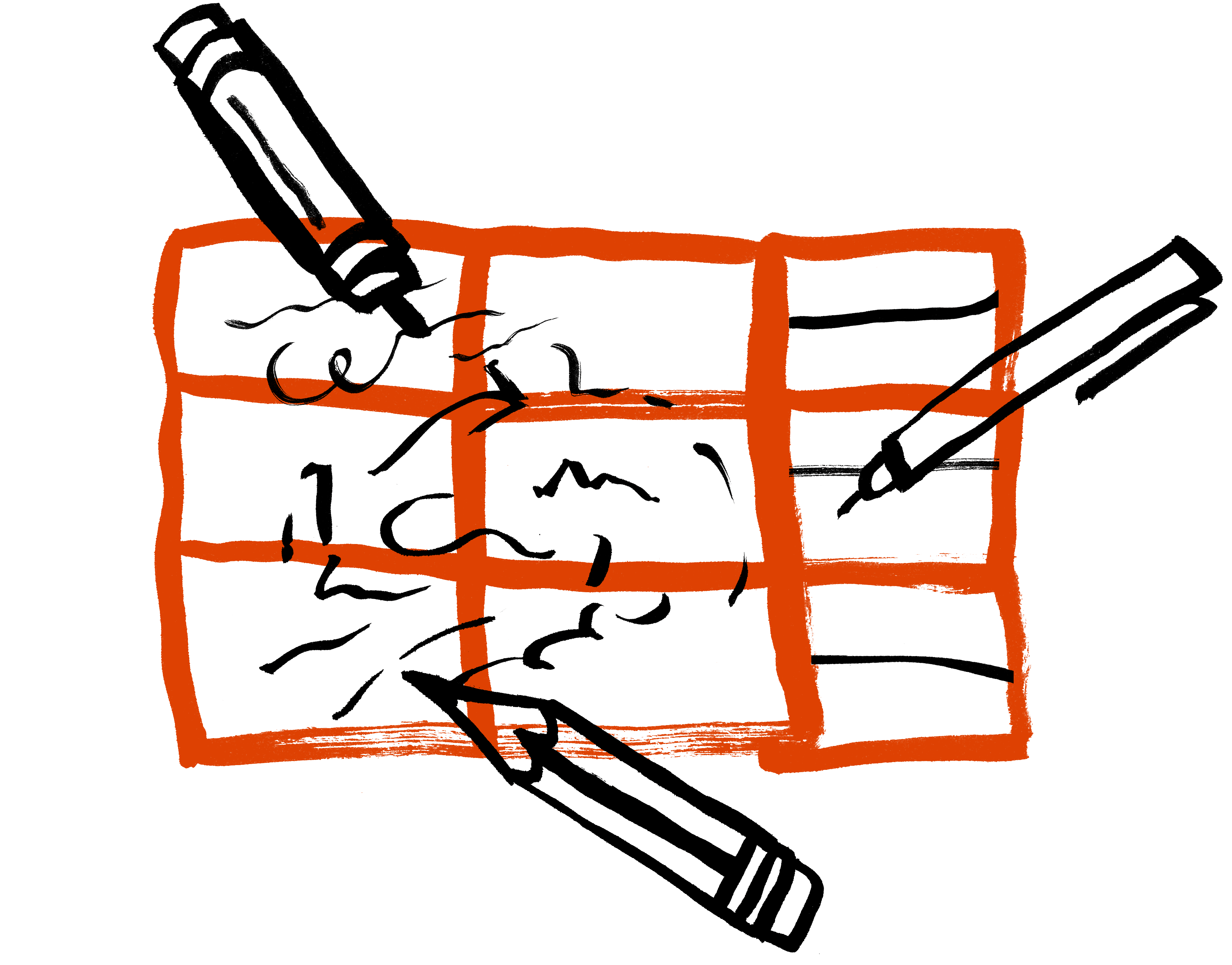a grid of nine pages, the right column is made up of teh pages from the previous step